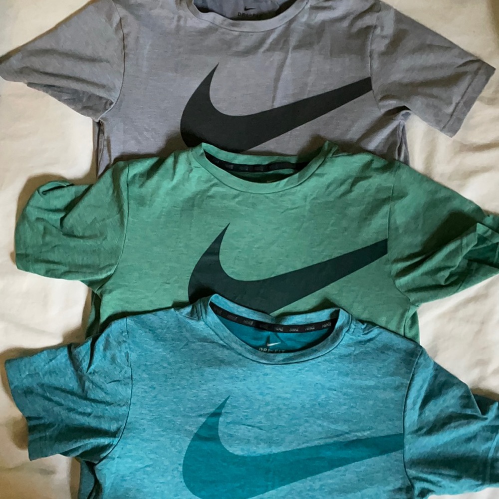 3 Nike Dri-Fit size Large tee shirts